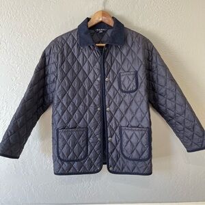 Brooks Brothers Navy Blue Quilted Barn Jacket
